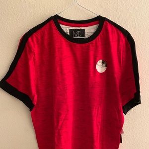 Modern culture cotton & polyester red shirt